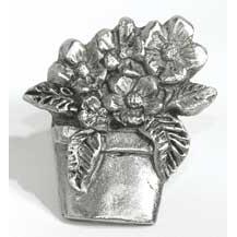 Emenee MK1120-AMS Home Classics Collection Flower Pot 2 inch x 1-3/4 inch in Antique Matte Silver nature Series